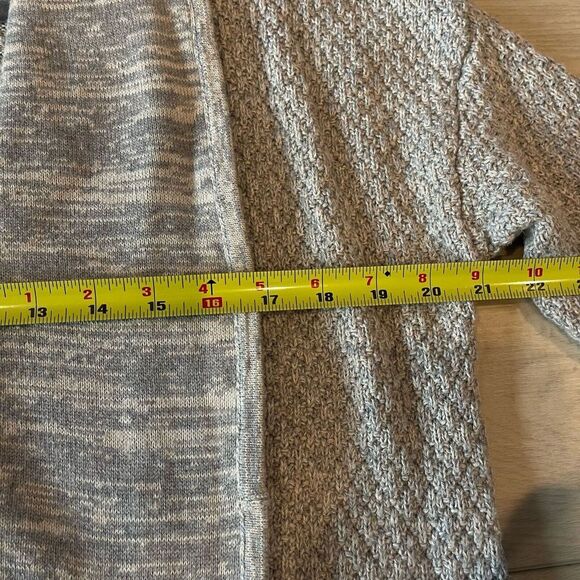 Dakini Womens Cardigan Open Front M‎ Gray Wool Blend Classic Cozy Comfort - Picture 6 of 8